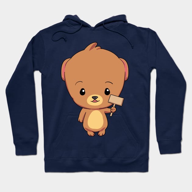 cute bear funny Hoodie by Candy Store